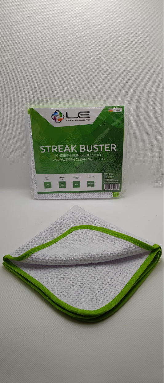 Liquid Elements Streak Buster Glasreinigungstuch 400GSM 35×35